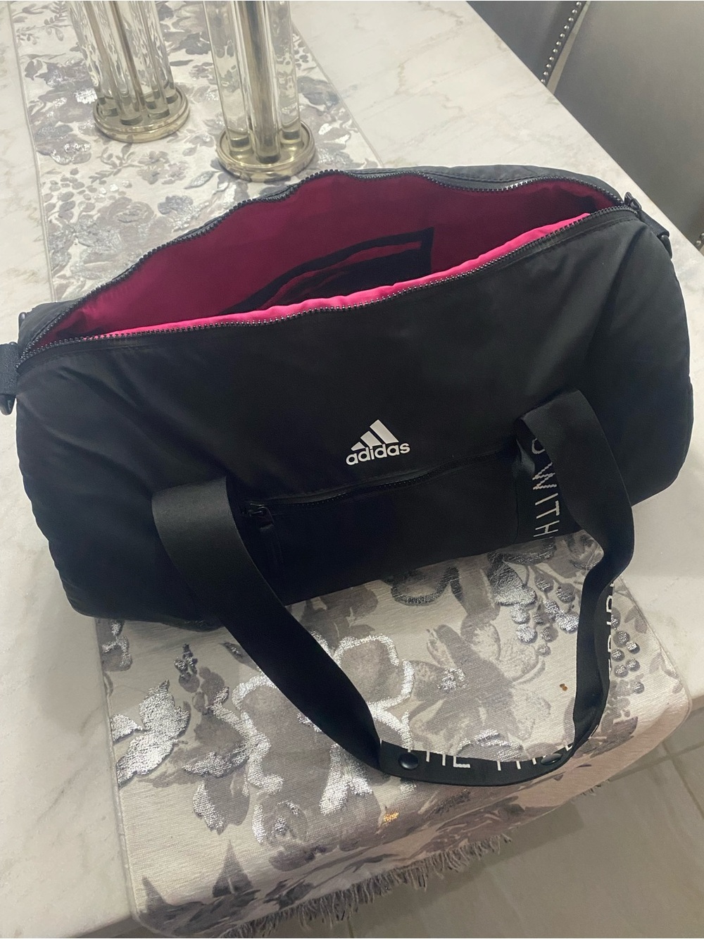 Adidas Structured Travel Gym Bag Padded Branded Strap